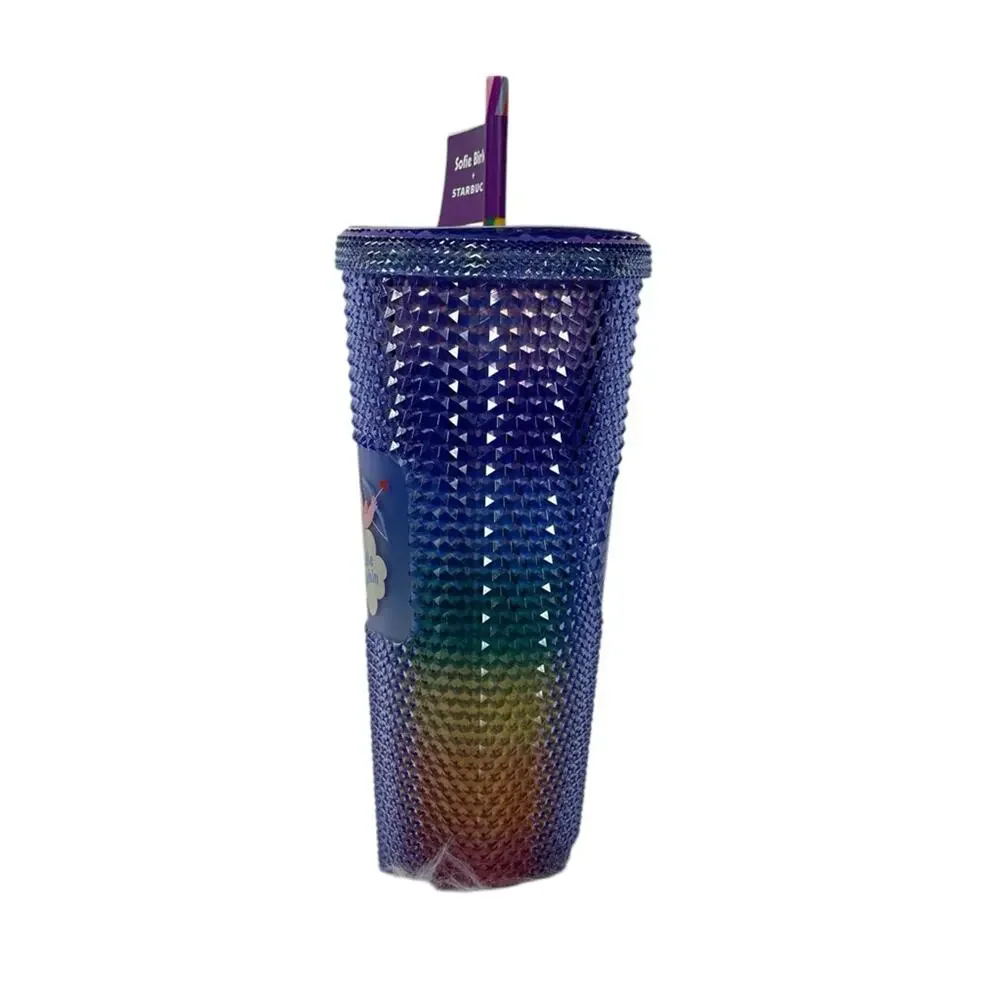 Starbucks Sofie Birkin Rainbow Pride Studded Tumbler 24oz NWT